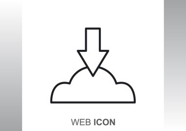 Bulut dosya karşıya yükleme simgesi