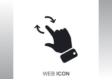 Dokunmatik ekran web simgesi