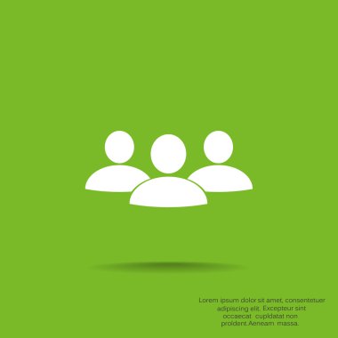 Grup insanlar basit web simgesi