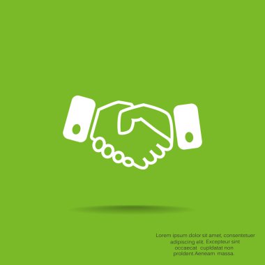 El sıkışma basit web simgesi