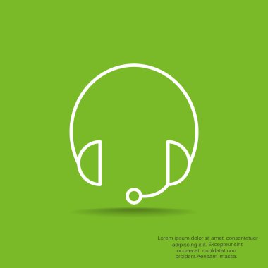 Kulaklık garniture web simgesi