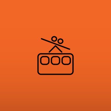 Füniküler demiryolu web simgesi