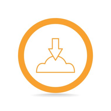 Bulut dosya karşıya yükleme simgesi