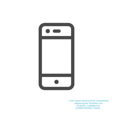 Boş ekranlı basit akıllı telefon