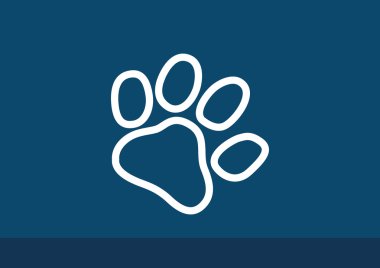 Köpek pençe parça basit simgesi