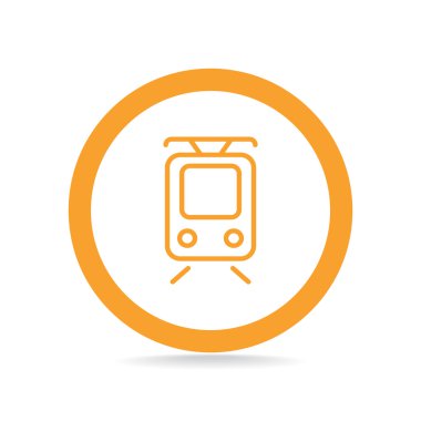Basit tramvay web simgesi