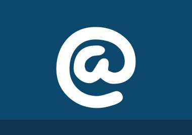 Geniş e-posta işareti web simgesi