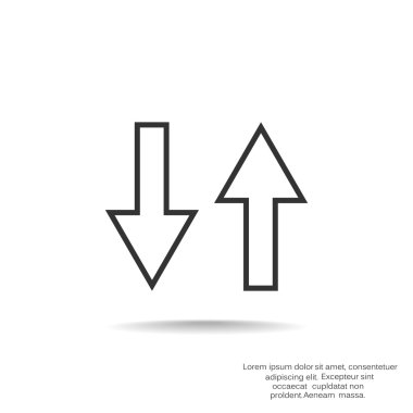 İki ok simgesi, geriye doğru kavramı