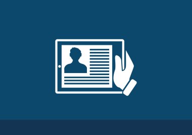 Dijital tablet basit web simgesi