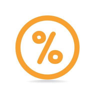 Basit yüzde simgesi simgesi