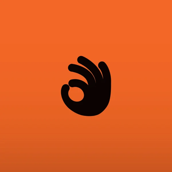 OK gesture web icon — стоковый вектор