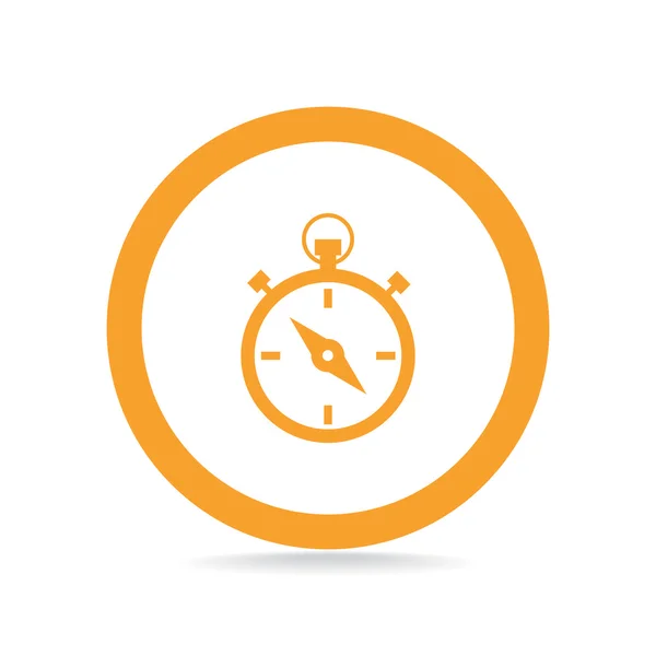 Eenvoudige stopwatch web pictogram — Stockvector