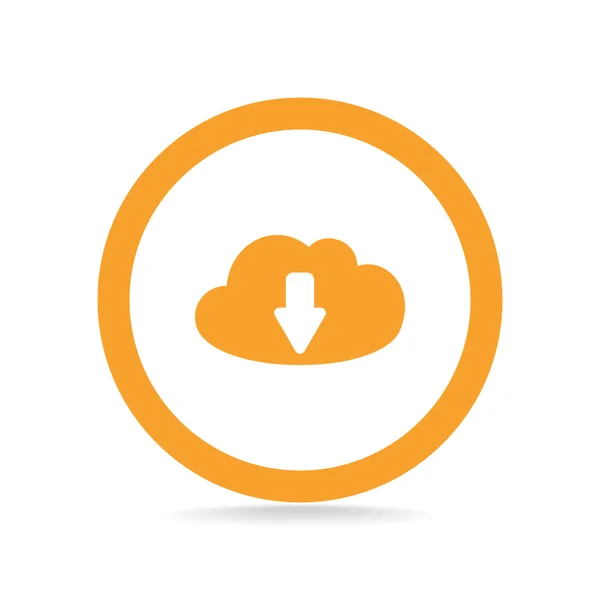 Cloud file upload symbol — Stock Vector