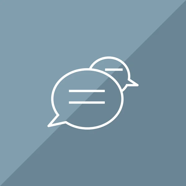 Dialoog bubbels web pictogram — Stockvector