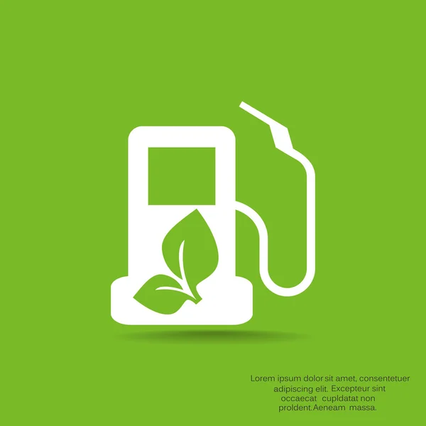 生态燃料简单图标 — 图库矢量图片