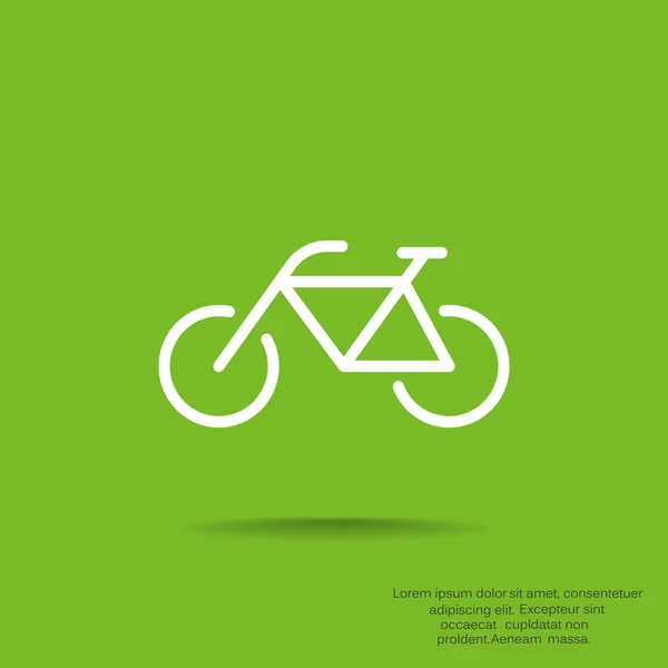 자전거 간단한 웹 아이콘 — 스톡 벡터