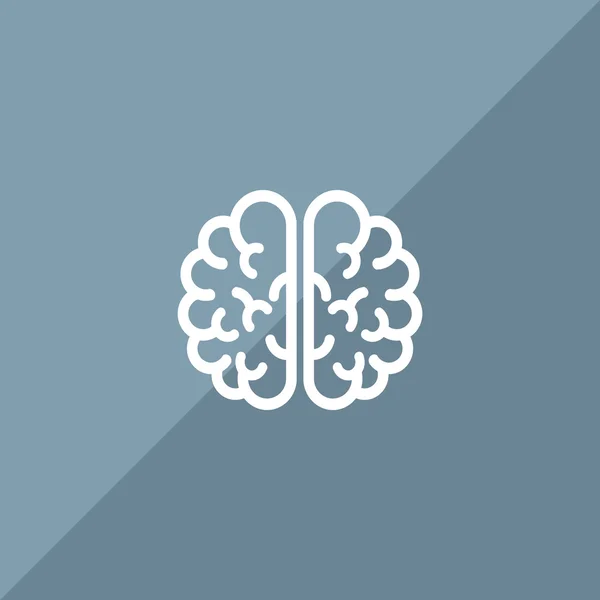 Icono web cerebro humano — Vector de stock