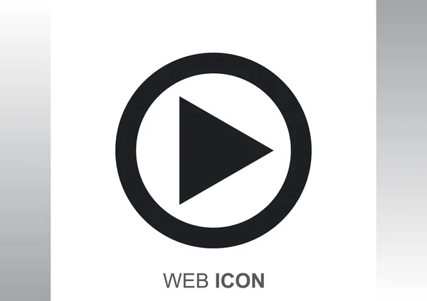 Веб-иконка кнопки игры — стоковый вектор