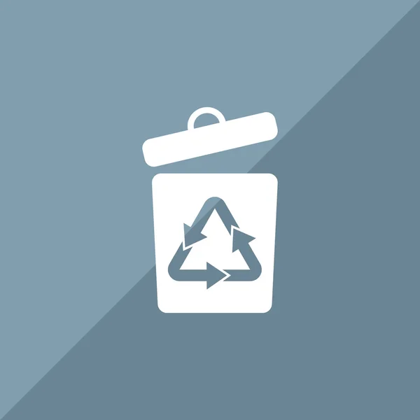 Symbole de recyclage des déchets avec des flèches — Image vectorielle