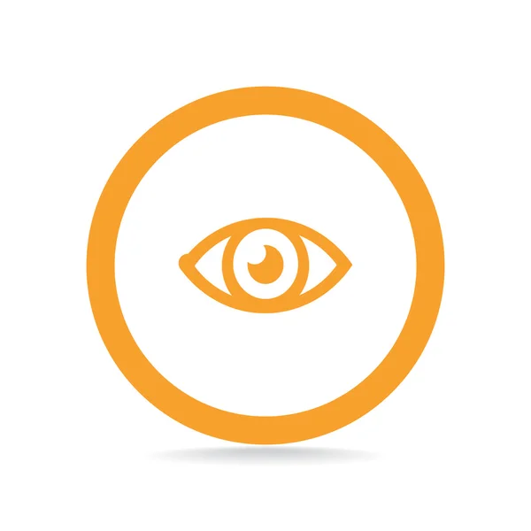 Viendo el icono web del ojo — Vector de stock