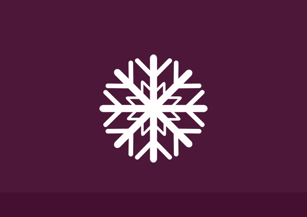 Copo de nieve icono web simple — Archivo Imágenes Vectoriales