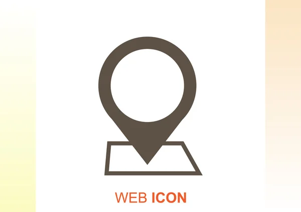 Mapa puntero icono web — Archivo Imágenes Vectoriales