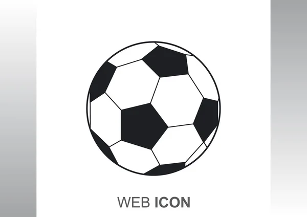 Illustration web ballon de football — Image vectorielle