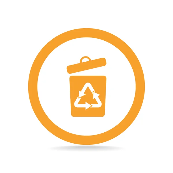 Symbol šipky na recyklaci odpadů — Stockový vektor