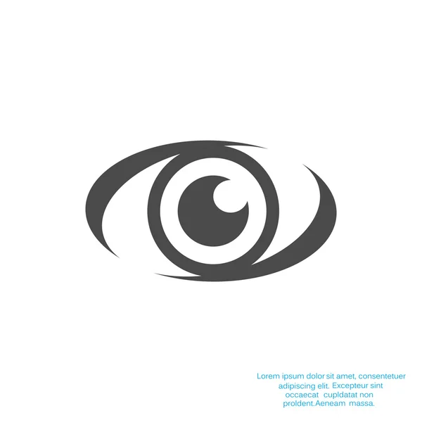 Watching eye web icon — Stock Vector