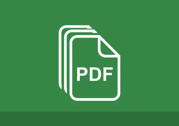 Archivos PDF icono web simple — Vector de stock