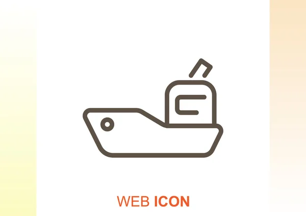 Simple remolcador icono web — Archivo Imágenes Vectoriales