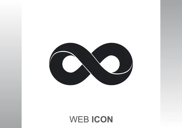 Άπειρο σύμβολο εικονίδιο web — Διανυσματικό Αρχείο