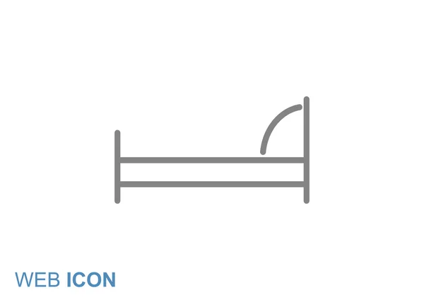 Ліжко в лікарні проста іконка — стоковий вектор