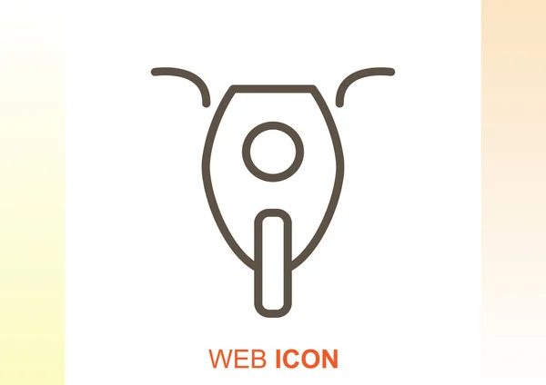 Simple moto icono web — Archivo Imágenes Vectoriales