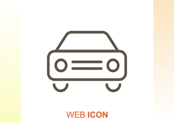 Einfache Auto Web-Ikone — Stockvektor