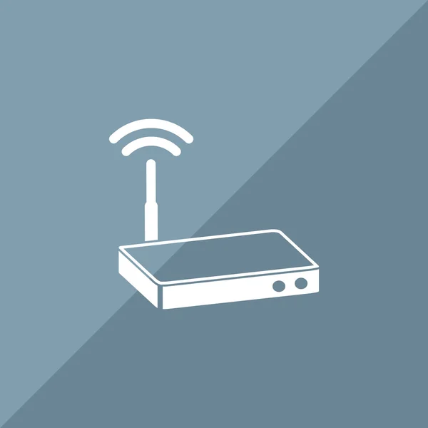 Modem mit Wellen Web-Symbol — Stockvektor