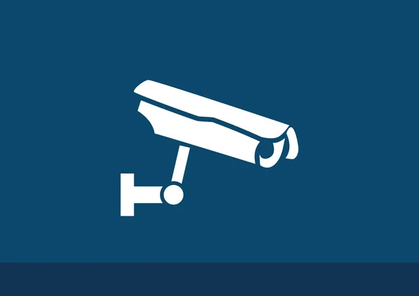 Caméra de surveillance icône simple — Image vectorielle