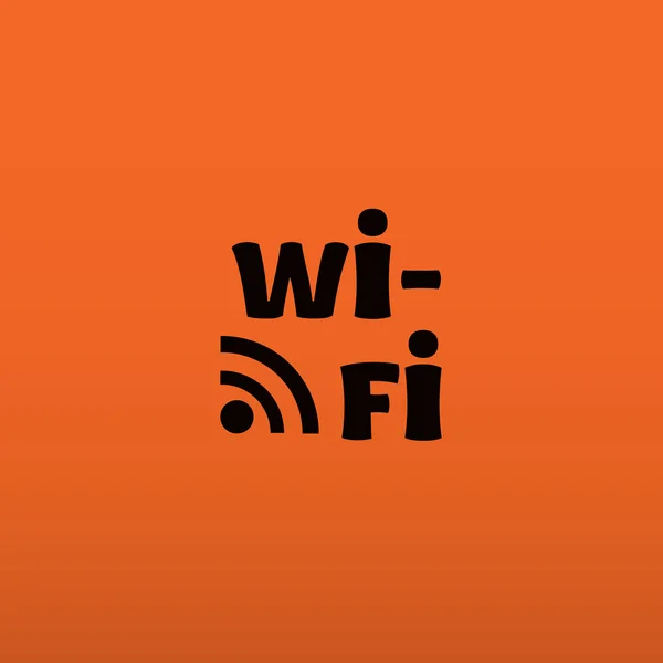 Wi-Fi 铭文与波图标 — 图库矢量图片