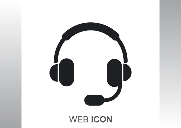 Kopfhörer-Websymbol — Stockvektor