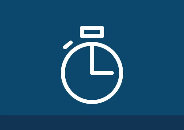 Simple icône web chronomètre — Image vectorielle