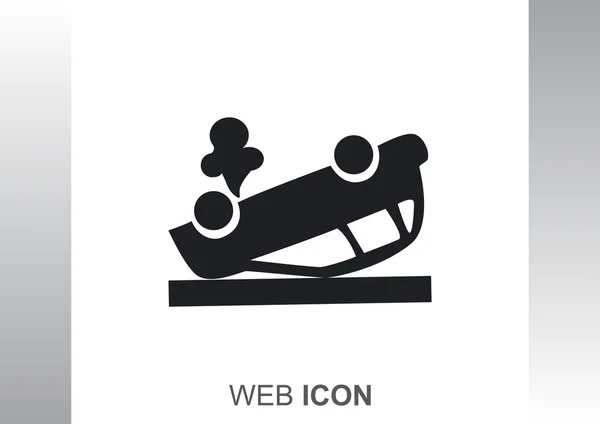 Broken car web icon — Stock Vector