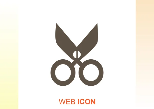 Tijeras icono web simple — Vector de stock