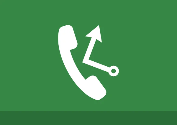 Telefon röret med samtal tillbaka — Stock vektor