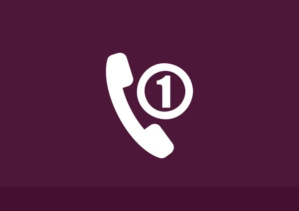 Telefonschlauch mit fehlendem Anruf — Stockvektor