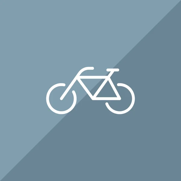 Fiets eenvoudige web pictogram — Stockvector