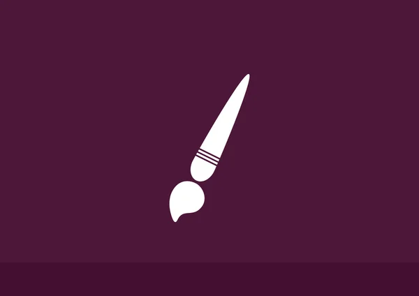 Simple brush web icon — Stock Vector