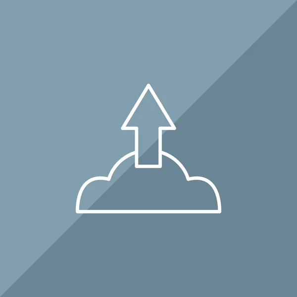 Cloud bestand upload symbool — Stockvector