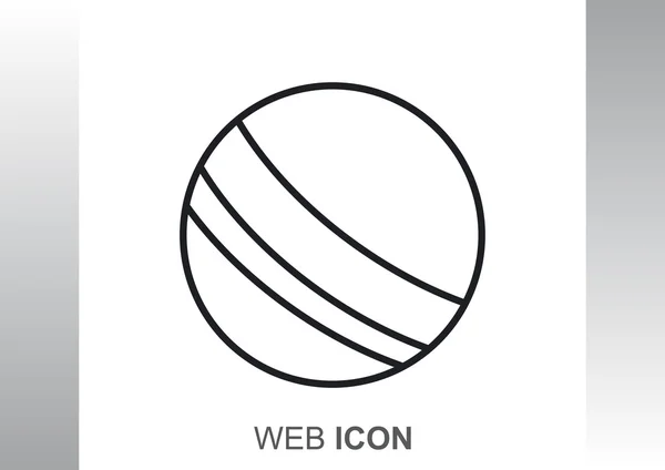 Ícone da web bola de praia — Vetor de Stock
