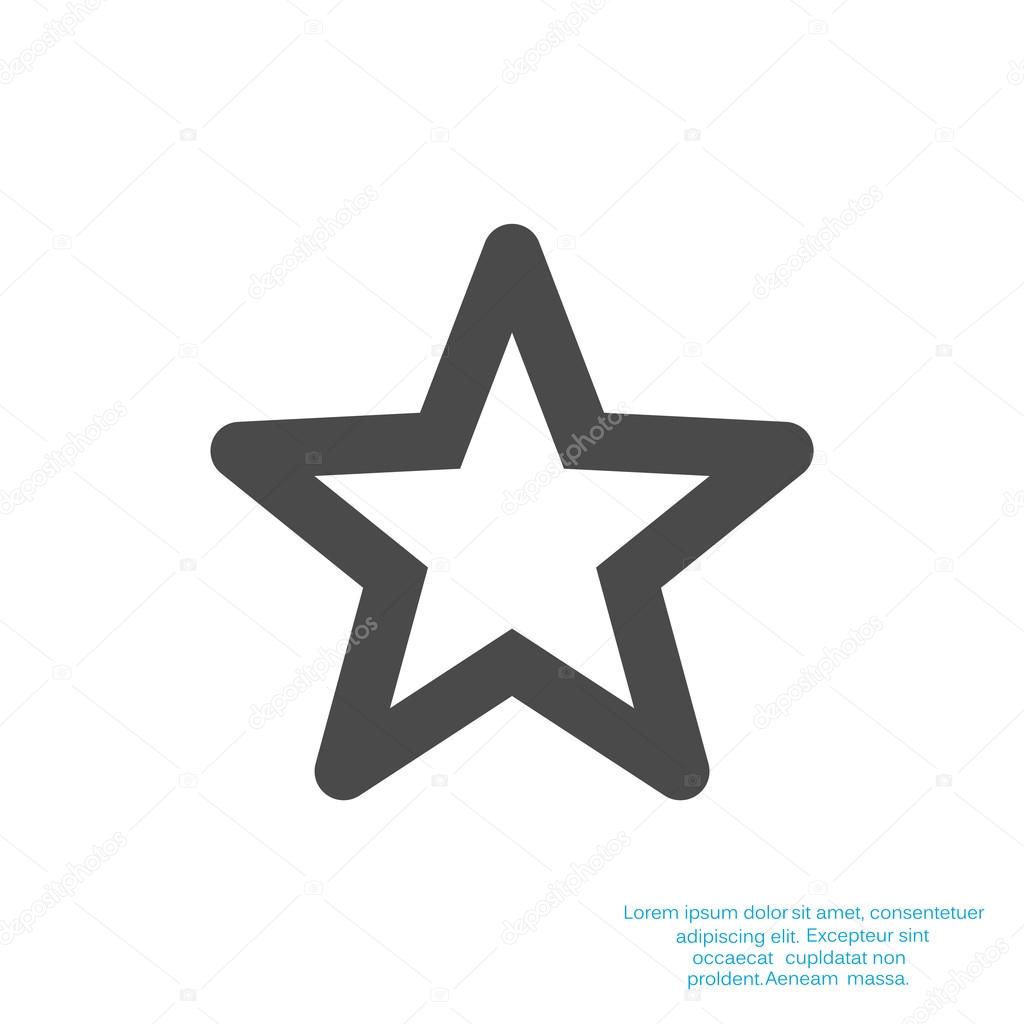 Simple star web icon