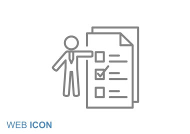 İnsan ile web simgesi listelemek için